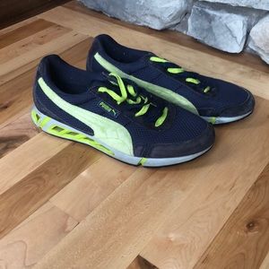 Puma- Blue and Lime Green